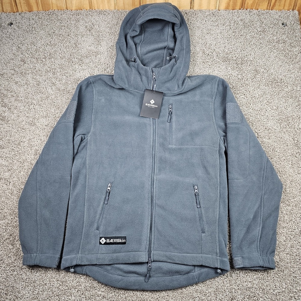 NWT Baerskin Tactical Hoodie 1.0 V1 Men's Small Gray Outdoor Fleece Jacket